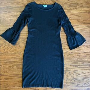 Calvin Klein Black Bell Sleeve Dress S